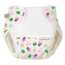 ImseVimse 瑞典棉柔尿布兜 青蛙王子圖案 中碼 7-11公斤, 1個, (青蛙王子),Medium 7-11kg