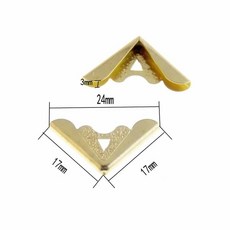 브론즈 실버 옵션 더 많은 스타일 북 스크랩북 앨범 메뉴 폴더 코너 프로텍터 12 개, 18 Gold