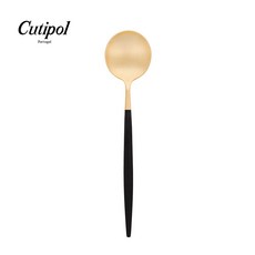 Cutipol GOA 黑金霧面不銹鋼 21cm主餐匙 葡萄牙手工餐具, 1個