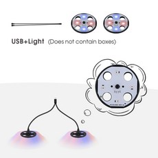 스펙트럼 따뜻한 발아 보육 상자 LED 실내 스타터 키트 트레이 원예 조명 성장 모종 온실, W-only wire lights, 1개