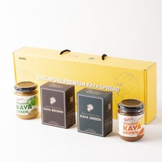 잼선물세트 카야잼 싱가포르 프리미엄 카야 선물세트(4입) 1박스, 216g