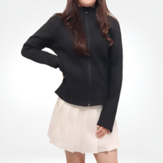 제이지나 여성 슬림핏 양기모 집업 스포츠 점퍼