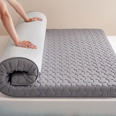 접이식매트리스 바닥 매트리스 침대 매트리스 무음 탑퍼 수면 매트리스 바닥 심플 매트리스, 회색, 8cm