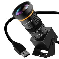 IFWATER 5메가픽셀 USB 카메라 CS 마운트 수동 포커스 웹캠 2.8-12mm 4X 망원 광학 렌즈 1944P 30fps 컬러 센서 산업용 프리 드라이버 플러그 앤 플레이, 5-50mm 10X Manual Zoom Lens