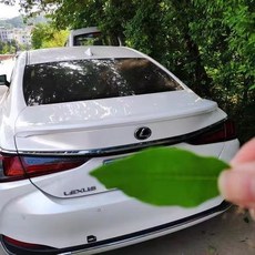 可開發票 淩誌ES尾翼 18-23款ES260 ES300H ES200 原廠改裝高配 免打孔定風翼 碳纖紋運動後車尾翼, 烤漆尾翼-超音速石英白色