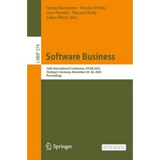 (英文圖書)Software Business: 16th International Conference Icsob 2025 Stuttgart Germany... 平裝版, Springer, 英文