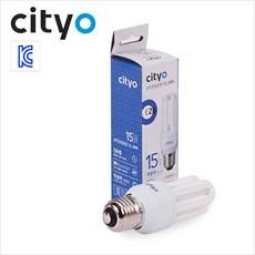 씨티 삼파장전구 25W E26, 전구색, 1개