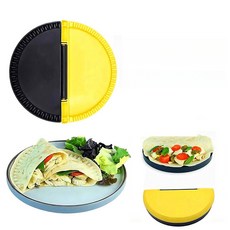 알뜰하루 수제 샌드위치 메이커 또띠아 접기 틀 홈베이킹 DIY 주방 도구 라운드 로고 있음, 라운드 로고 없음, 1개