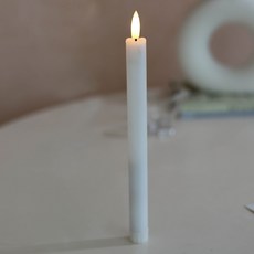 led 촛불 전기 초 전자 캔들 건전지 양초 테이퍼 촛대 2colors, 화이트(1개)
