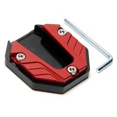 오토바이 사이드 삼각대 시트 킥스탠드 익스텐더 풋 패드 플레이트 바이크 스탠드 익스텐션 개조 레그, 색상: 5. Red