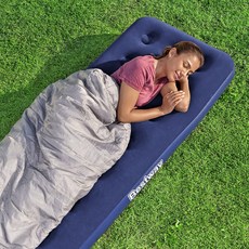 베스트웨이 BW 67000 슈프림 싱글에어매트 매트리스 휴대용 에어매트 캠핑매트, 블루