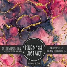 (영문도서) Pink Marble Abstract Scrapbook Paper Pad: Texture Background 8x8 Decorative Paper Design Scra... Paperback, Crafty as Ever, English, 9781636572239