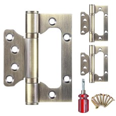 민크 청동 스텐 문 방문용 욕실 가구 이지경첩, 3개