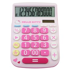 【HELLO KITTY】12位元大數字計算機 KT-900 仰角設計 大型螢幕, 1個