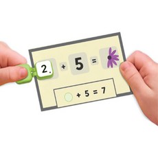 숫자 소근육 집게 놀이 활동카드 포함 수학 학습 교구 블럭장난감 수교구 숫자교구, 1개