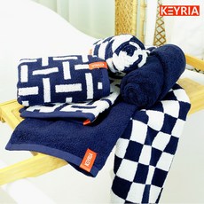 키리아타올 프리미엄 코마사 호텔수건 (솔리드 8장+체스+엣지), 그린, 10개