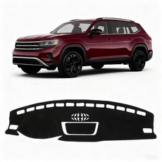 KUST 테슬라 모델 3 하이랜드 2024 2026용 블랙 대시 커버 하이랜드에만 맞음 대시보드 액세서리 미끄럼 방지 폴리에스터 센터 콘솔 선실드 프로텍터 254738, For | Volkswagen Atlas 2018-20