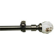 金屬窗簾桿 配件 飾頭 蕾絲 對應桿徑 16mm 1組2入 古典系列 DIY 裝飾, 古銅
