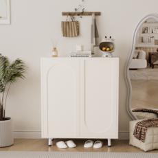 Anystar 신발장 정리대 대용량 현관 수납장 현관 신발장, 3단, 흰색