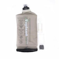 Topland 登山戶外行動濾水器 2000ML, 1個, 全配-軍規黑 (含初濾棉、吸附包)