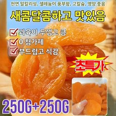 초특가! 【달콤하고 부드러움】무첨가 씨 없는 말린 홍살구 100%무설탕 유기농 말린 살구 말린 건조 씨없는 살구 허니비 건살구, [무설탕]250g*8