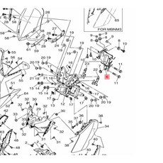 XMAX X-MAX 2021-2022 機車手機架固定座，儀表板支架，穩固耐用, 1個