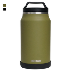 모멘 그랜드 워터저그 대용량 텀블러 캠핑물통 수통 아이스팟, 카키, 1개, 2.5L