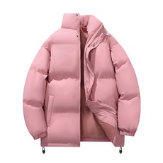 中青年立領加厚保暖棉服外套 - 冬季休閒短款麵包服