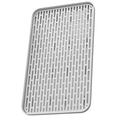 多用瀝水盤 多功能雙層瀝水盤 塑膠長方形置物盤 廚房水果托盤, 單色, 1個