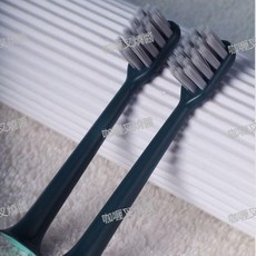 聚陽 適用小米有品Q13電動牙刷頭 替換頭 墨綠色, 1個, 適用Q13-墨綠色3支