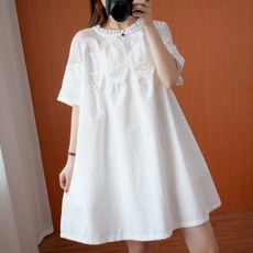 빛나는판다 여성 빅사이즈 미디원피스 레이스 하객원피스 봄나들이