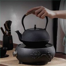 주물주전자 레트로 일본 찻주전자 포함 3000ml까지, 1개, M. 1200ml 4컵 세트, A. 300ml에서 30