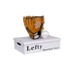 Urby 왼손잡이 야구 장갑 왼손잡이용 T 볼 왼손 던지기 전용. T-볼 및 청소년 장갑 450598, 브라운 450598