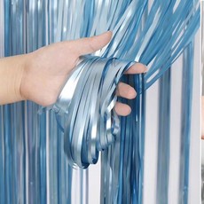 파리스 데코 수술 파티커튼, 4개, 새틴라이트블루