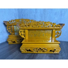 精雕細琢祭祀供桌，傳統工藝祖先牌位擺放台，祭祖儀式必備供品，祈福納祥祭拜用品, 1個