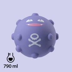 Bone蹦克 寶可夢造型冷熱水袋 皮卡丘 瓦斯彈 熱敷袋 保暖降溫 聖誕禮物, 1個, 瓦斯彈-790ml