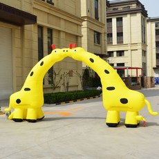 출입문 에어바운스 어린이 입장 문 환영 행사 축제 야외 놀이기구 놀이터, D. 6m 사슴 키스