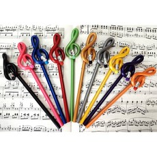 高音譜號造型鉛筆 HB (1包10入) 學生禮物 音樂文具, 1個
