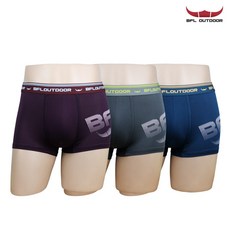 BFL OUTDOOR 남자 드로즈 고탄력 4030 사각 팬티 베이직 3매세트