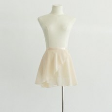 발레 연습용 쉬폰 스커트 여성 용 반신 앞치마