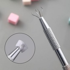 그라데이션 스펀지 고밀도스펀지 네일아트디자인 네일 집게 100p 세트 셀프네일 아트 + 스톤피커, 스펀지 100p+집게1p, 1개, 단일상품1