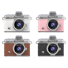 復古造型數位相機，多色可選，輕巧便攜，操作簡單，高解析度鏡頭, 白色