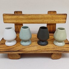 4색 다기 차선 꽂이 말차홀더 말차 거치대, 4 고청자