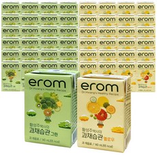 이롬 과채습관 2종(옐로우24팩+그린24팩), 140ml