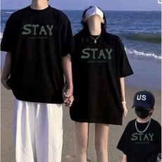 여름 가족 휴양지 패밀리룩 반팔티STAY