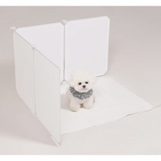 밍글펫 반려동물 화장실 푸푸 롱 파티션, 화이트, 8개