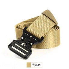 爆款戶外多功能戰術腰帶 腰封特種兵軍訓耐用專用腰封 加厚款腰帶 戶外 戰術腰包 腰包 戰術褲帶 戰術腰帶 工作腰帶, 1個, 蛇腰帶卡其色【厚款】