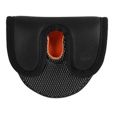 Andux 골드 PU 퍼터 커버 골프 헤드 센터 샤프트 MT/TG34용 (블랙/핑크) 131523 9049098600, 블랙/블랙 Andux 131523 9049098600