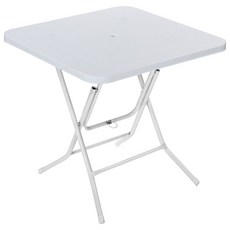 플라스틱테이블 사각테이블 야외테이블 편의점 포장마차 간이 접이식, 화이트