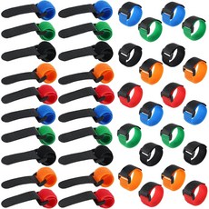 리아크럼 낚싯대 벨트 끈끈 스트랩 홀더, Blue/ Green/ Red/ Orange/ Blac, 40, 1개